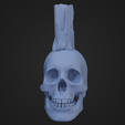 SkullCandle_1.png STL file Skull Candle・3D printing design to download