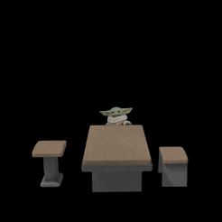 2023-04-03-111726.png Fichier 3D Table d'armurier pour figurines de 3,75" et 6" de Star Wars Mandalorian・Idée pour impression 3D à télécharger