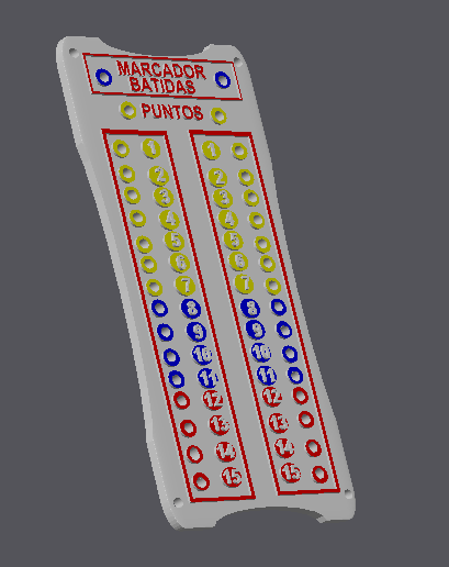 Marcador de ECUAVOLEY 3D model