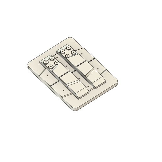 Glock Double-Mag Split Holster Mold 3D model