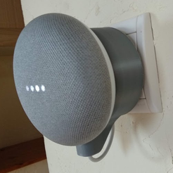 Capture 29c.PNG STL file Support google home mini on EU plug・3D printer model to download