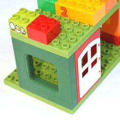DSC07273.JPG Free STL file LEGO DUPLO - Compatible Brick Wall 6x1x5・3D printer model to download, MixedGears