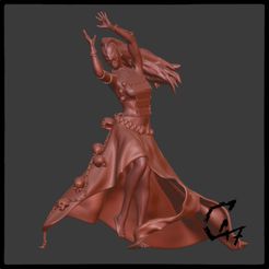 JG-Bloodwars-Cultist-Female_3dview.jpg Bloodwars - Cultist figurine