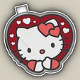 HELLO-KITTY-HEART_1-_Fm.jpg HELLO KITTY HEART - freshie mold - STL for silicone mold