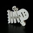 ghost_01.jpg STL file 👻 Flexi print-in-place 360 degrees moving ghost・3D printable design to download