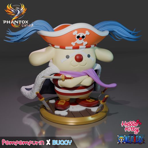 👋 Coleção completa Hello Kitty x One Piece・Arquivo STL para