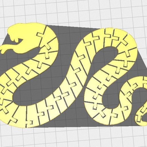 Flexi Snake Puzzle - Articulated Snake Model