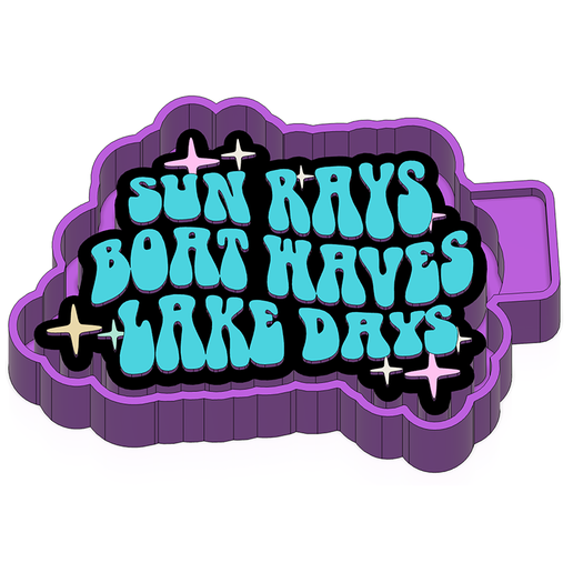 ☀️ Sun Rays Boat Waves like days Freshie STL Mold Housing・ STL File for ...
