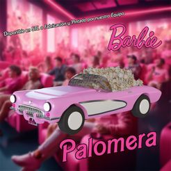 palomerabarbie.jpg STL-Datei Barbie POPCORN 1956 Corvette Cartoon Barbie Popcorn Carrier・3D-Drucker-Vorlage zum herunterladen