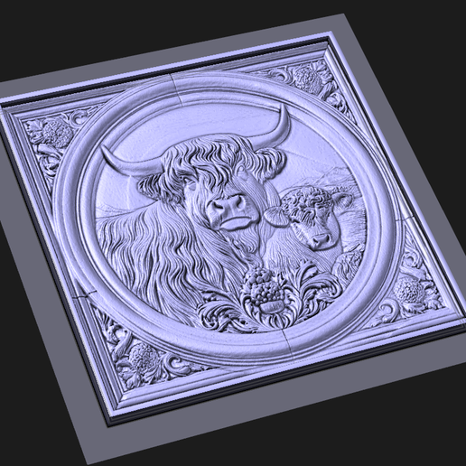 3D file highland cow2 🪙 ・3D print design to download・Cults