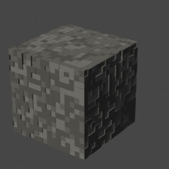 Screenshot-2023-03-27-102751.png Free OBJ file Cobblestone Minecraft block・3D printing template to download