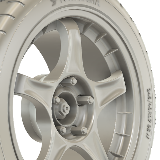 1/24 17x8 Advan RC wheels 3D model