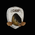 common-carp-4.png head trophy COMMON CARP (CYPRINUS CARPIO)open mouth statue 2 detailed texture for 3d printing