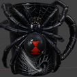 renkli.png 3D Printable Black Widow Spider Mug - Gothic & Horror Cup STL obj