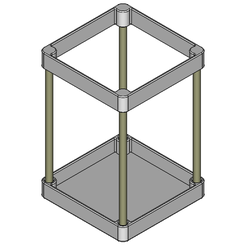 D4Stand_60X60-1.png [TOOL STAND] 60MM X 60MM - 1 CELL (UPPER AND LOWER PARTS)