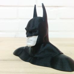 IMG_20141013_202900_display_large.jpg STL-Datei Batman Bust (for Dual Extrusion) kostenlos・Objekt zum Herunterladen und Drucken in 3D, Runstone