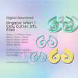 Cover-7.png Organic Whirl 1 Clay Cutter - Earring STL Digital File Download- 11 sizes and 2 Earring Cutter Versions, cookie cutter