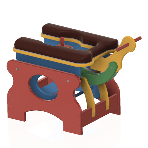 Love Sex Chair Sliding Rocker Monkey Chair Sex Machine v02 for 3d  print or cnc 3D File for Cults