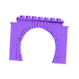 01-facade_double 9,5cm.STL STL file HO double tunnel・Model to download and 3D print