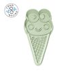 Kawaii_Ice_Cream_02.jpg Frog - Kawaii Ice Cream (no 2) - Cookie Cutter - Fondant - Polymer Clay
