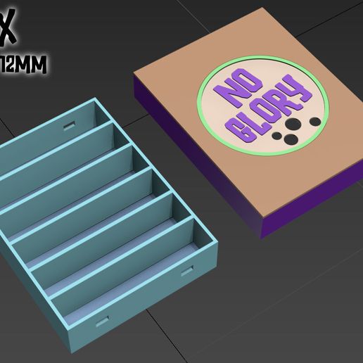 Dice Box for 30x 12mm 3D model