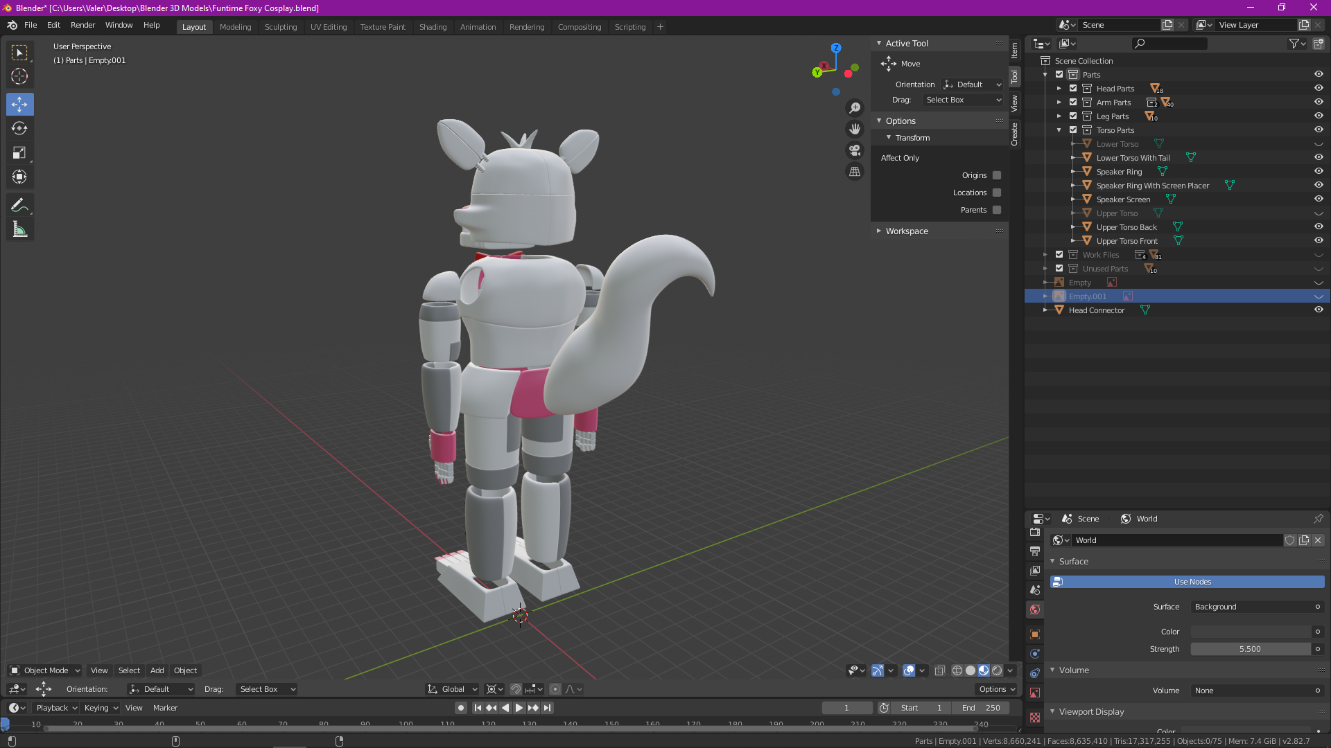 Screenshot (188).png Archivo 3D gratis Piezas de Cosplay de Funtime Foxy・Plan para descargar y imprimir en 3D, valertale
