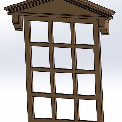 1/12 Dollhouse window (Model No.3) 3D model