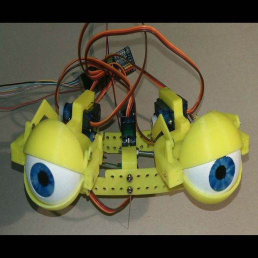 IMAG0966.jpg Fichier STL gratuit mécanique des yeux animatronique à distance réglable・Design à télécharger et à imprimer en 3D, kakiemon