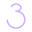skinnyNumbers3.stl Тонкие минималистичные номера домов