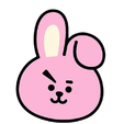 conejo1.png toon rabbit cookie cutter