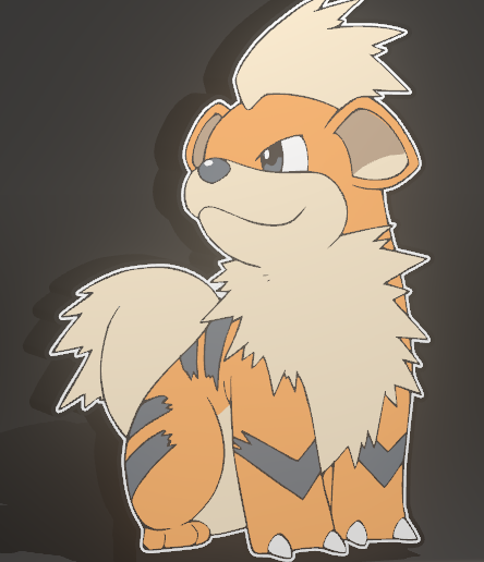 058-growlithe.png Caja de luz pokemon Growlithe #058