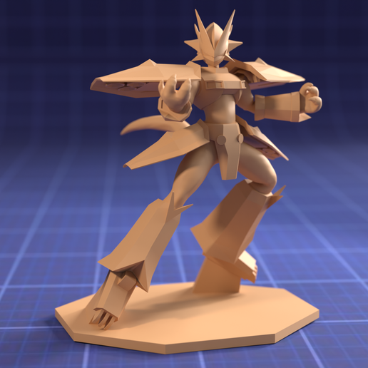 Magnamon - Digimon G.E.M style STL File for 3D printingCults