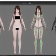 2c.png Bikini Model - Realistic Female Character - Blender Eevee