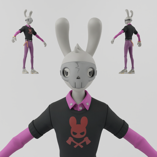Portada.png Guggimon Lowpoly RIgged