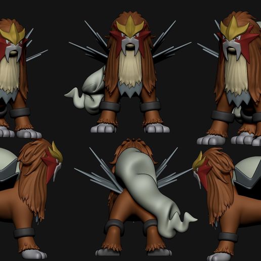 entei-cults-6.jpg Pokemon - Entei with 2 poses