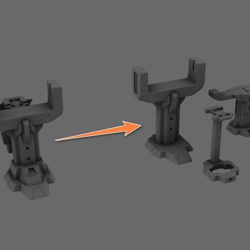 TidalWaveStand_Render-Parts.jpg Présentoir pour Transformers Legacy Tidal Wave