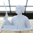Capture d’écran 2016-12-30 à 15.53.09.png Free STL file Carrie Fisher Memorial Bust - 1956-2016・3D print object to download, Geoffro