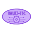 Vault-Tec_Rounded top.stl Fallout Vault-Tec Signs