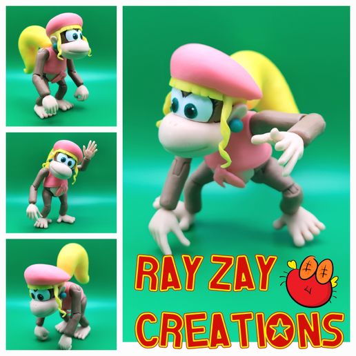 20250408_120123.jpg Dixie Kong Custom Action Figure