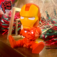 04.png Iron Man Multicolor Flexi Print-In-Place + figure & keychain