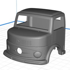 Foto - 1.jpg Body Cab Truck Mercedes 1113 - Printable 3D Kipper