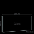 Glass.png Minimalistisches schwebendes Wandregal