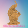 3.png drinking peacock,3D MODEL STL FILE FOR CNC ROUTER LASER & 3D PRINTER