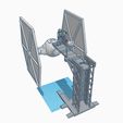 Single-Top-Entry-Tie-Gantry-Back.jpg Imperial Tie Fighter Top Entry Gantry with lift platform incl. parts for small printers