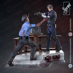 Leon1.jpg LEON KENNEDY RE2 DIORAM