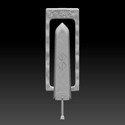 1.jpg Файл STL книжный маркер берсерка・3D-печатная модель для загрузки