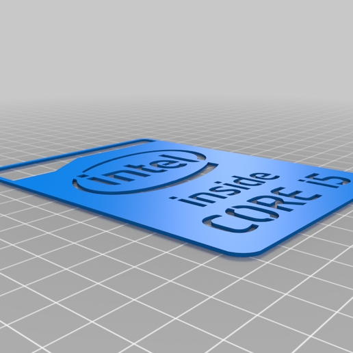 📛 Customizable Intel Inside Badge・Free 3D File for ・Cults