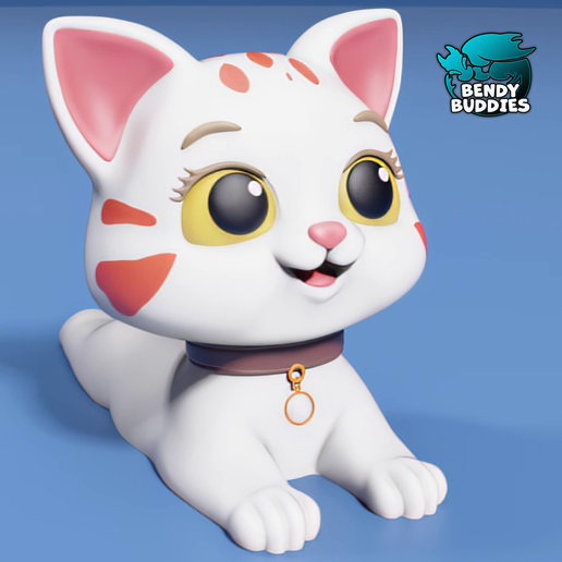 0171-Cat-Door-Stop-Accessory-_3.png Cat Door Stop / Cute Animal Stopper / Hold Open Model / Wedge Creature Figure / Print-in-Place Statue / Home Decoration