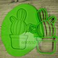 IMG_20190903_140625.jpg PACK 12 CACTUS - cookie cutter - mexican party, desert, summer - dough and clay cutter - 12cm