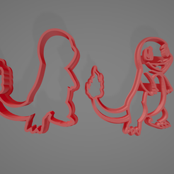 charmander-imagen.png Fichier STL Emporte-pièce Pokemon Charmander・Plan à imprimer en 3D à télécharger